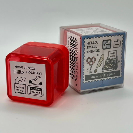 Hello Small Things x Sanby Self Inking Stamps: Have a Nice Holiday!