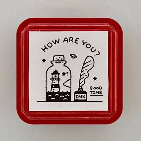 Hello Small Things x Sanby Self Inking Stamps: How Are You? (Good Time)