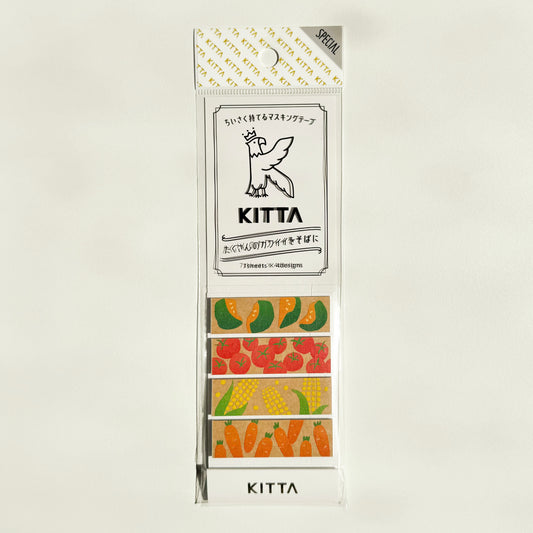 Kitta Washi Tape Sticker: Vegetables (special)