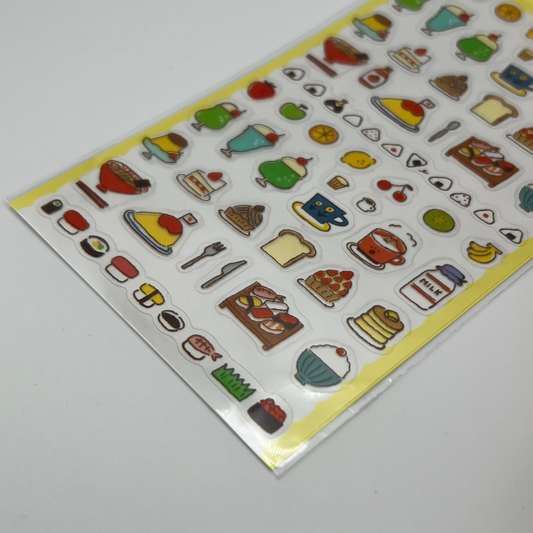 Furukawa Shiko Watashi-Biyori Daily Sticker Sheet: Delicious Food