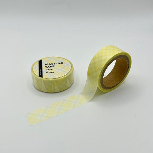 Mind Wave Pattern Washi Tape: Yellow