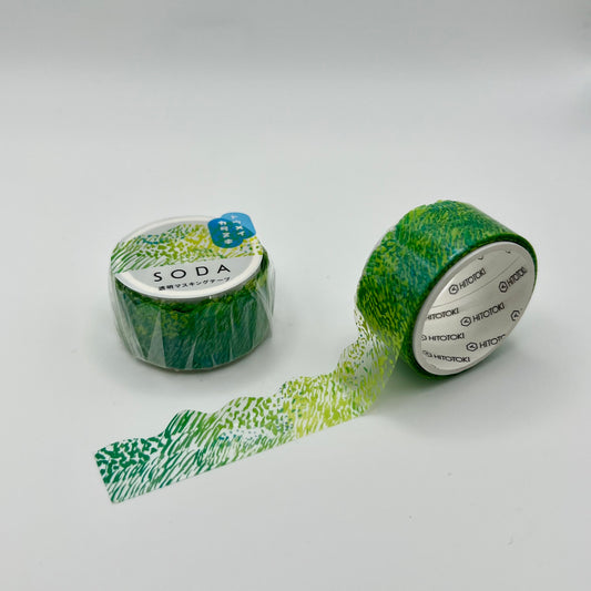 Hitotoki Kingjim SODA Washi Tape: Grassland