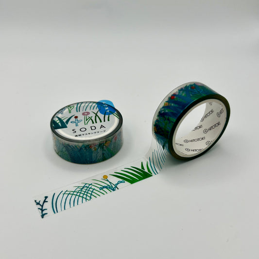 Hitotoki Kingjim SODA Washi Tape: Kusamura