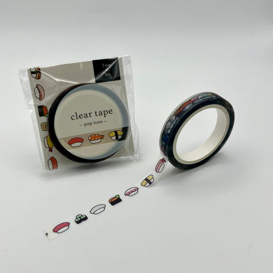 Mind Wave Clear Tape Pop Icon: Sushi