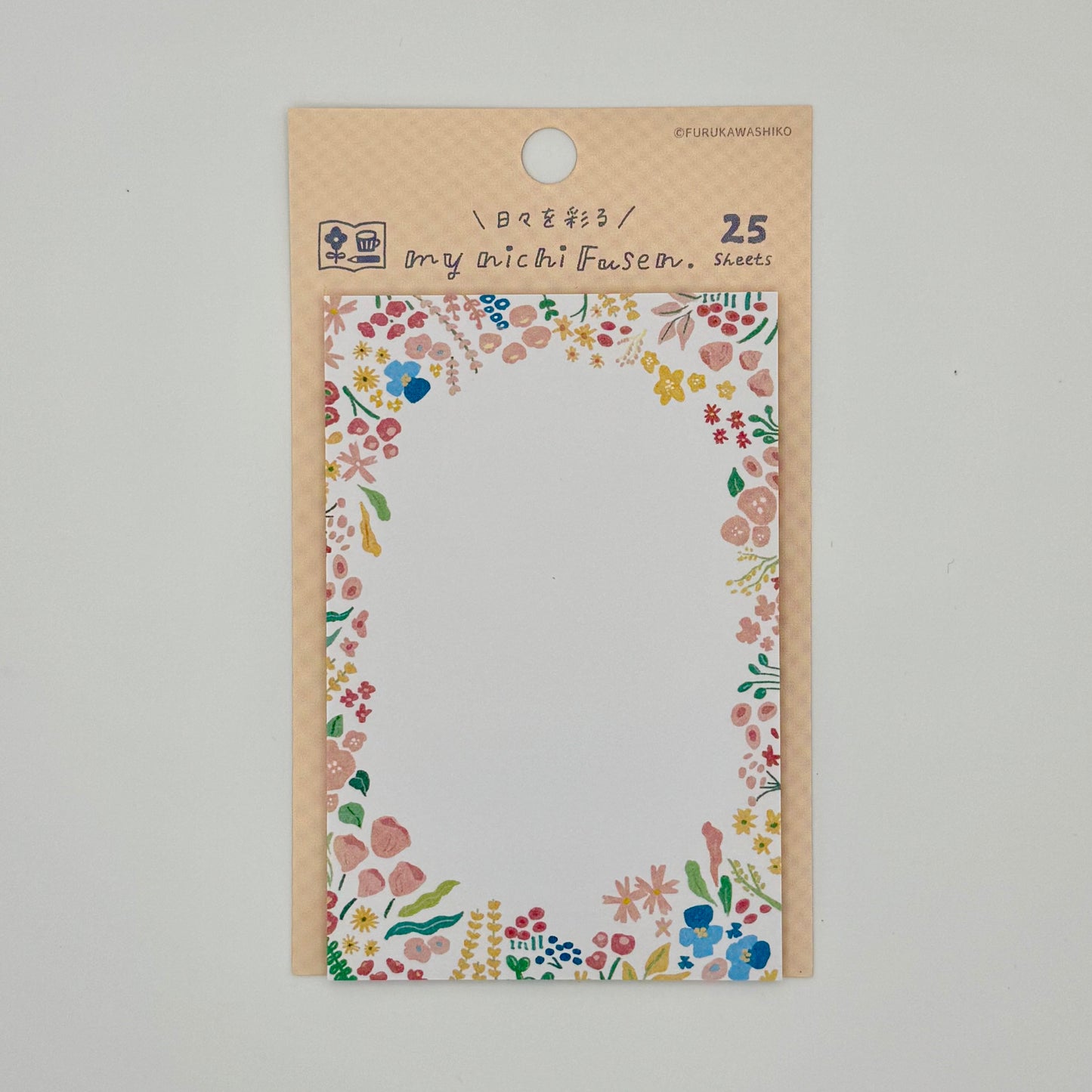 Furukawa Shiko Sticky Notes Watashi Biyori “Floral” (various designs)