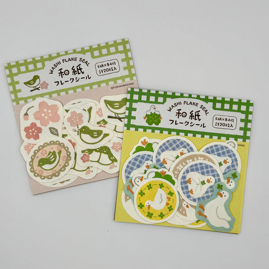 Furukawa Shiko Planner Flake Stickers (various designs)
