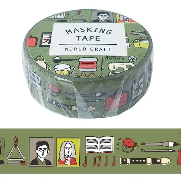 World Craft Washi Tape Retro (Music)