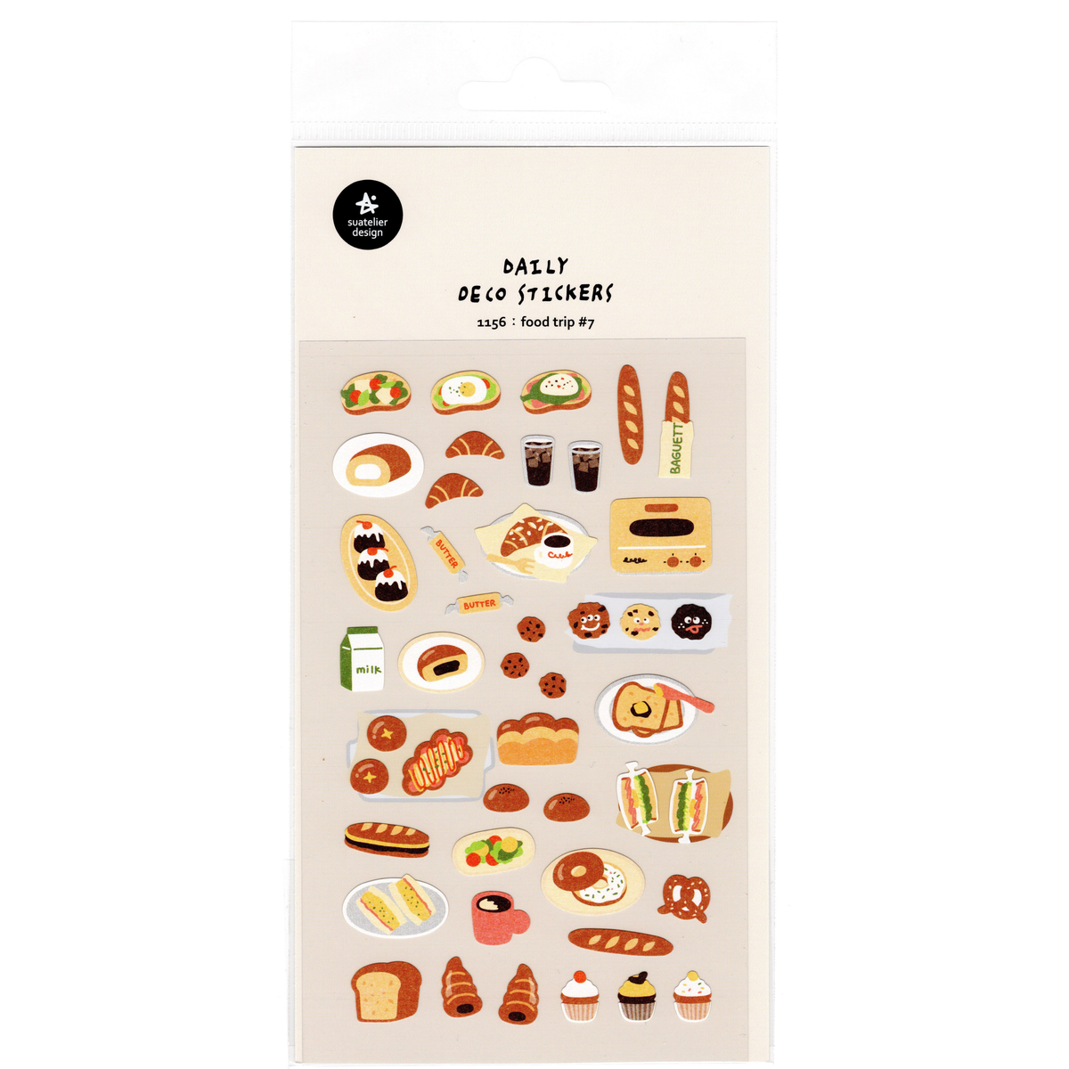 Suatelier Sticker Sheet: Food Trip #7 (1156)
