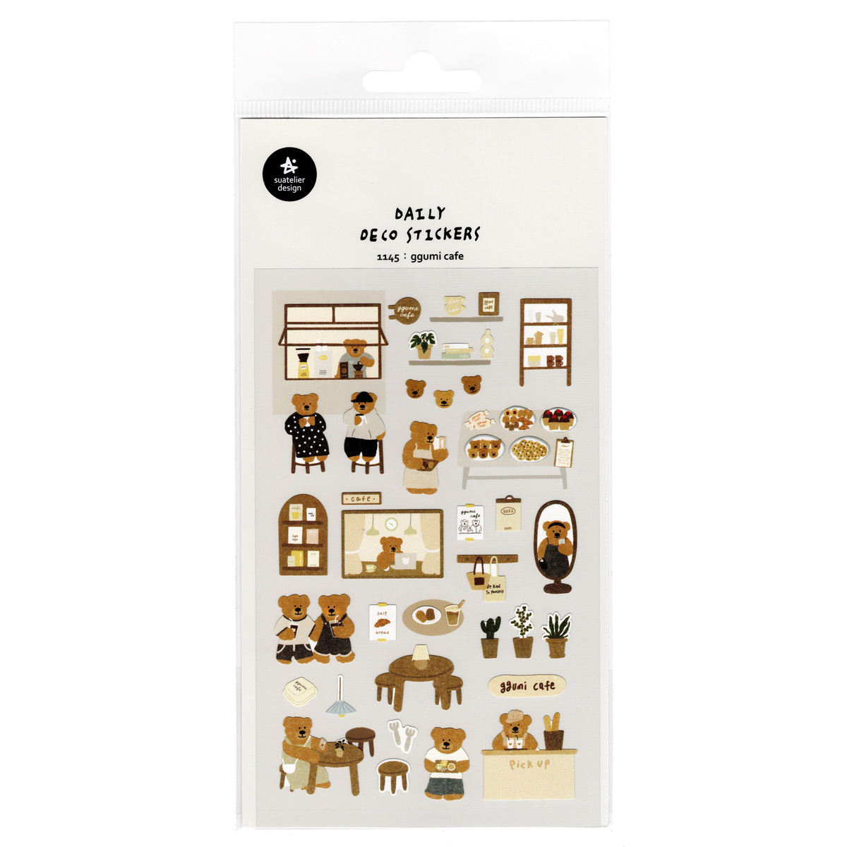Suatelier Sticker Sheet: Ggumi Café (1145)