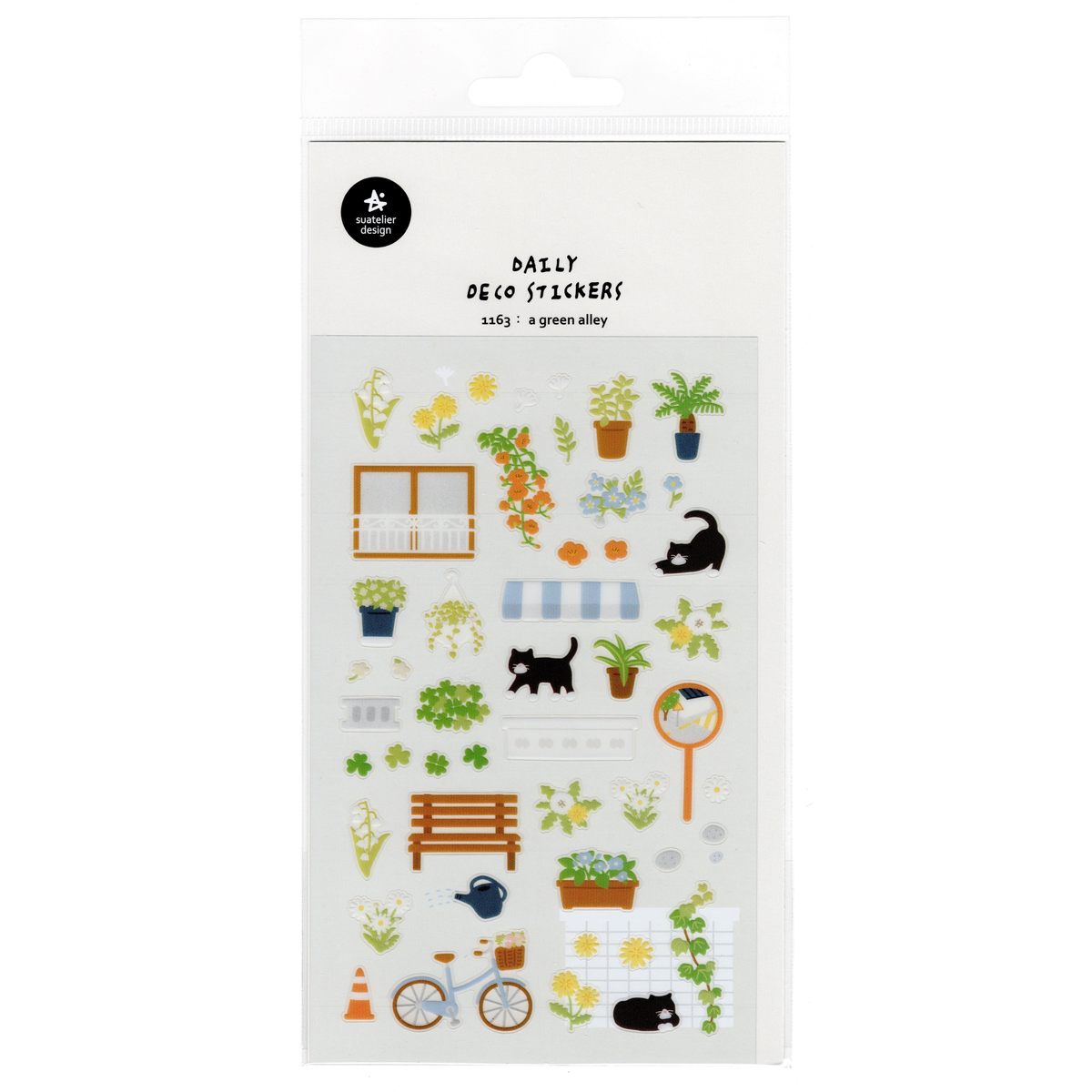 Suatelier Sticker Sheet: A Green Alley (1163)