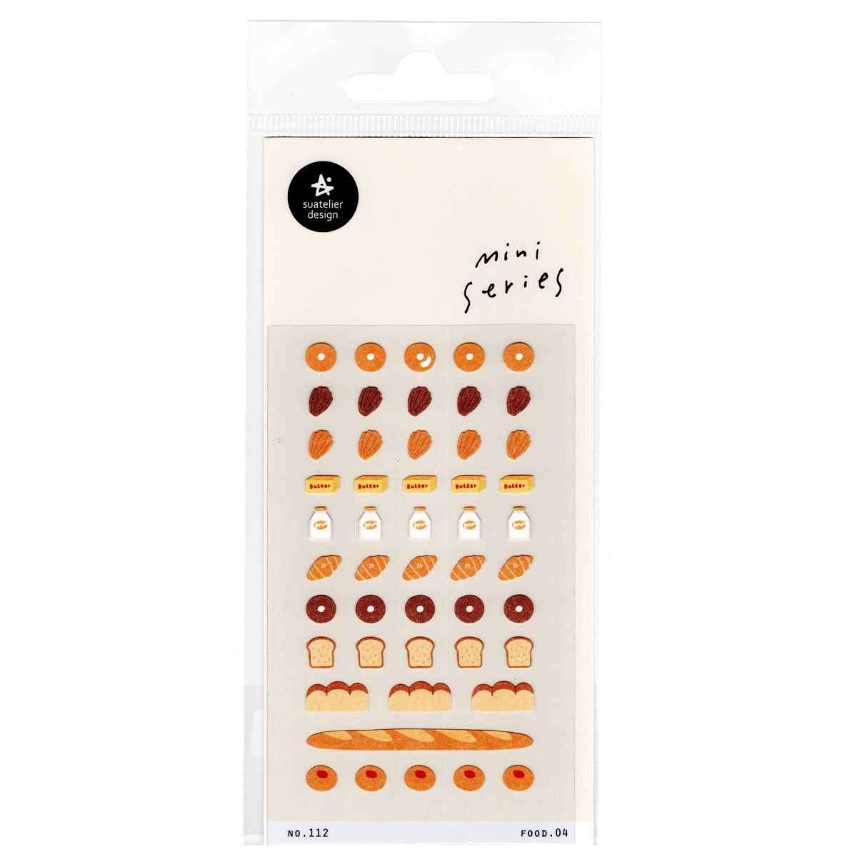 Suatelier Sticker Sheets Mini Series: Food.04 My Favorite Bread (112)