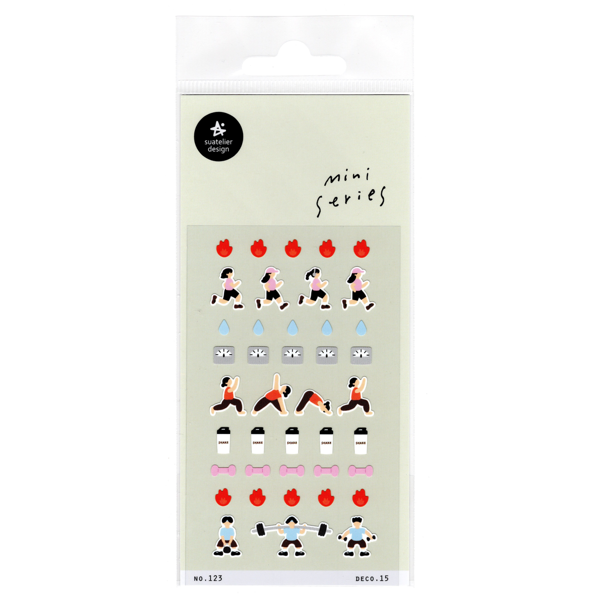 Suatelier Sticker Sheets Mini Series: Deco.15 Training (123)