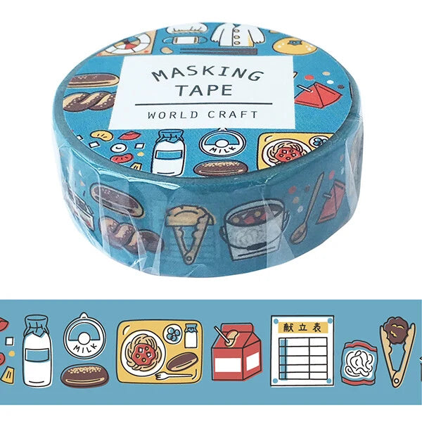 World Craft Washi Tape Retro (School Lunch)