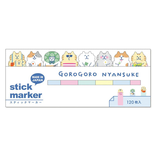 Mind Wave Sticky Marker: Gorogoro Nyansuke Series (Soft White)