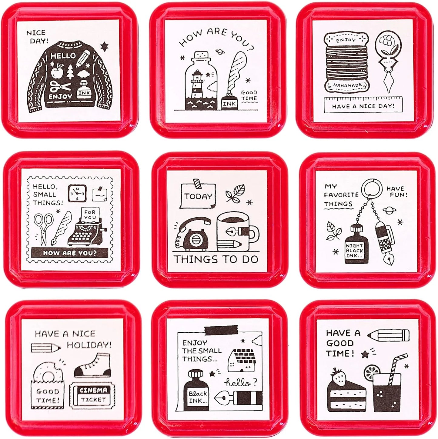 Hello Small Things x Sanby Self Inking Stamps: How Are You? (For You)