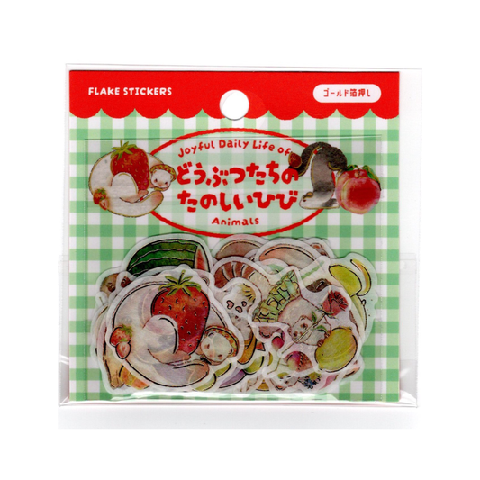 World Craft Flake Stickers: Joyful Daily Life of Animals (Weasel)