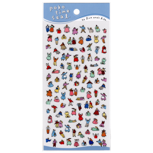 Mind Wave Poko Time Seal Sticker Sheet (Human)