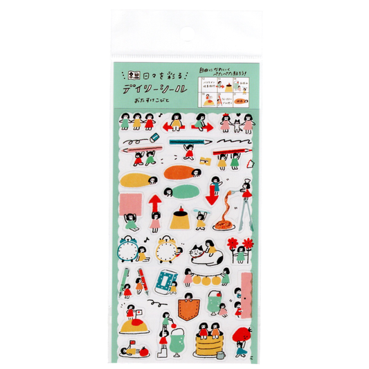 Furukawa Shiko Watashi-Biyori Daily Sticker Sheet: Techno Companions