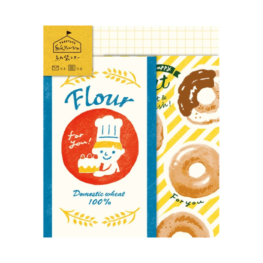 Furukawa Shiko Marché "Donuts" Mini Letter and Envelope Set
