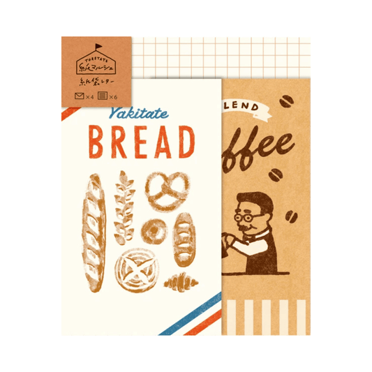 Furukawa Shiko Marché French Bakery Mini Letter and Envelope Set