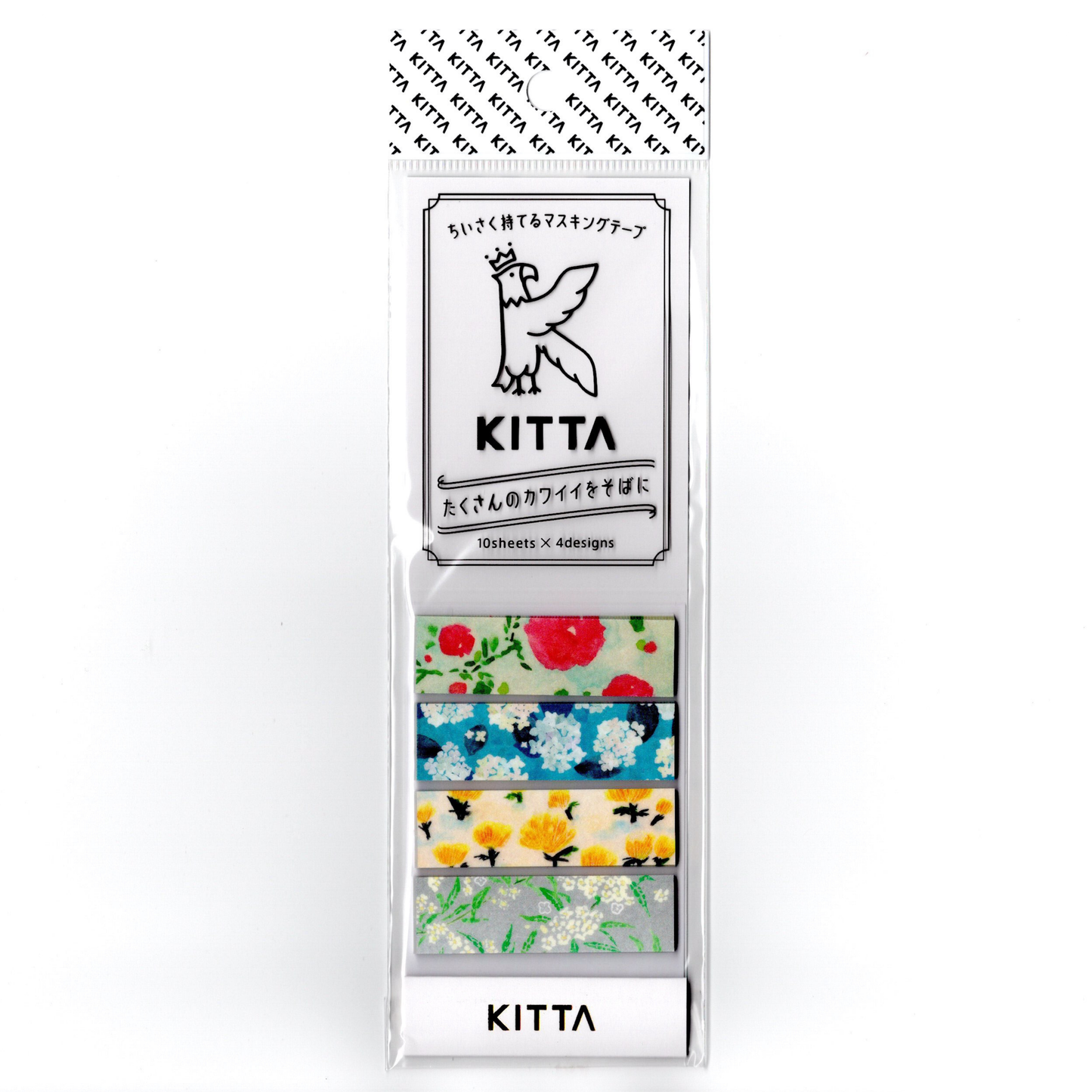 Kitta Washi Tape Sticker: Flowers