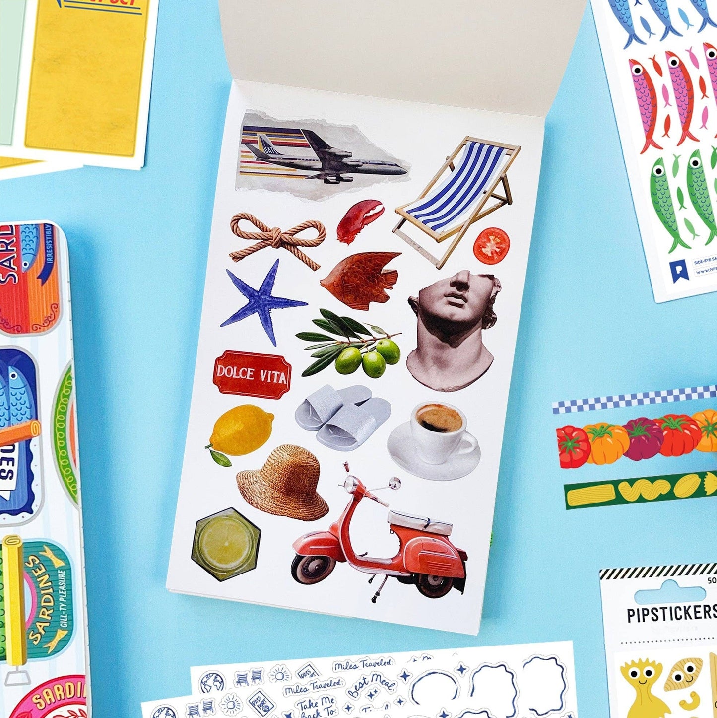 Pipsticks: La Dolce Vita Junk Journal Sticker Book Volume 5