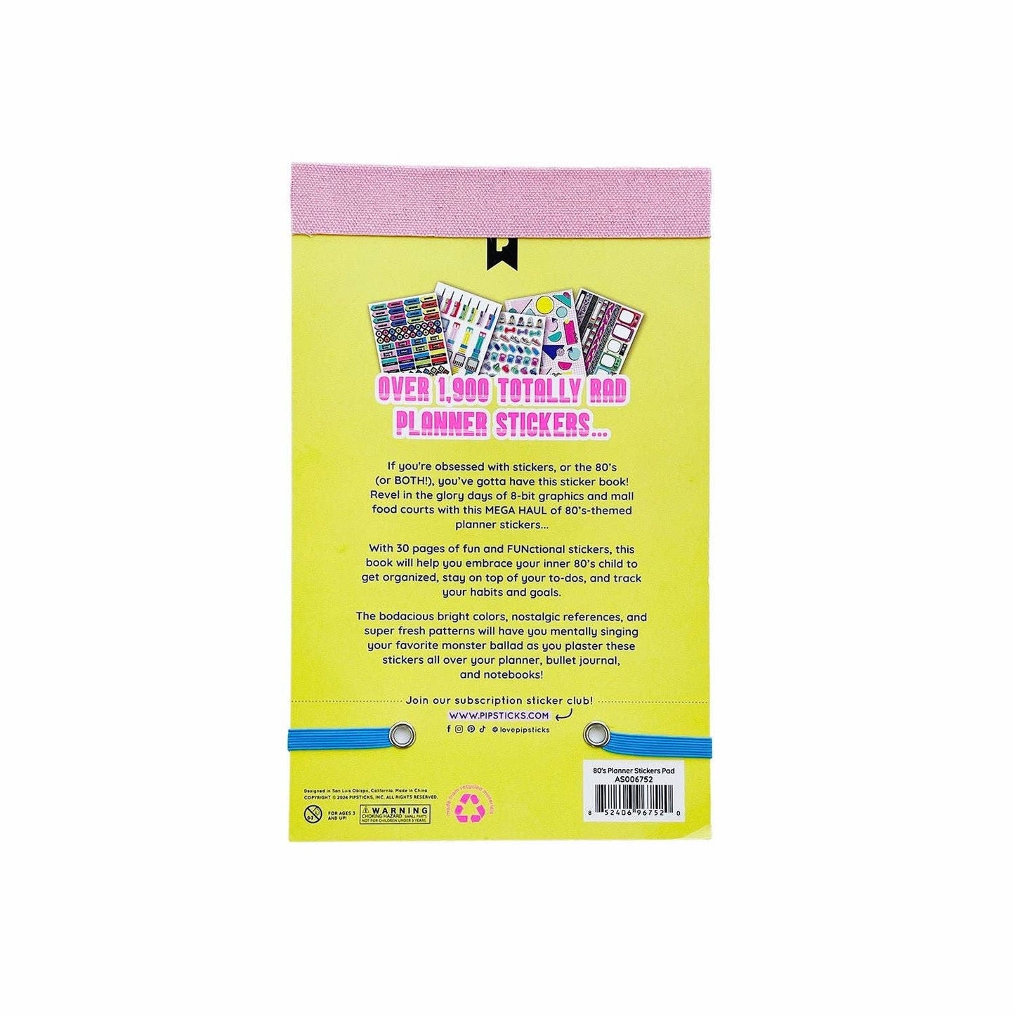 Pipsticks: 80's Planner Sticker Pad