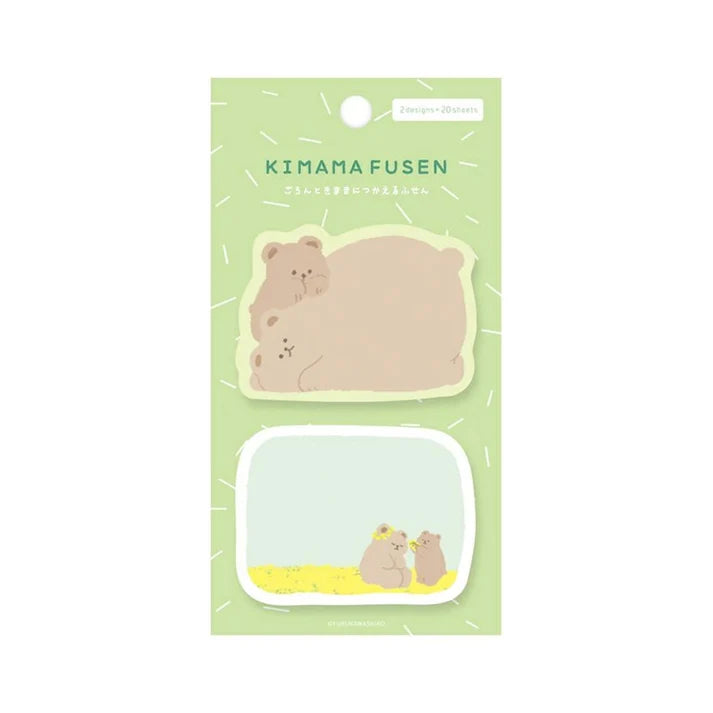 Furukawa Shiko Kimama Fusen Sticky Notes (Bear)