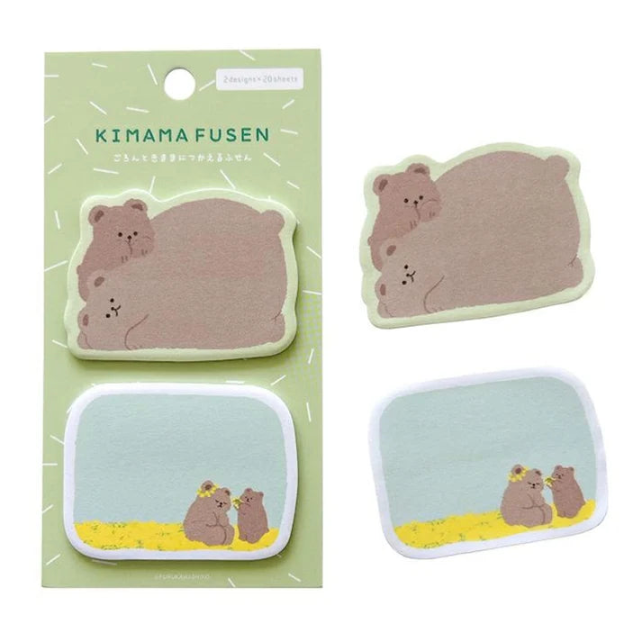Furukawa Shiko Kimama Fusen Sticky Notes (Bear)