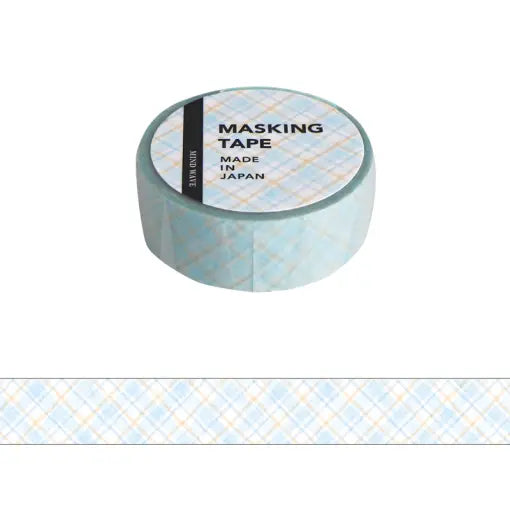 Mind Wave Pattern Washi Tape: Blue