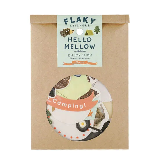 Greeting Life Flaky Stickers (Camping)