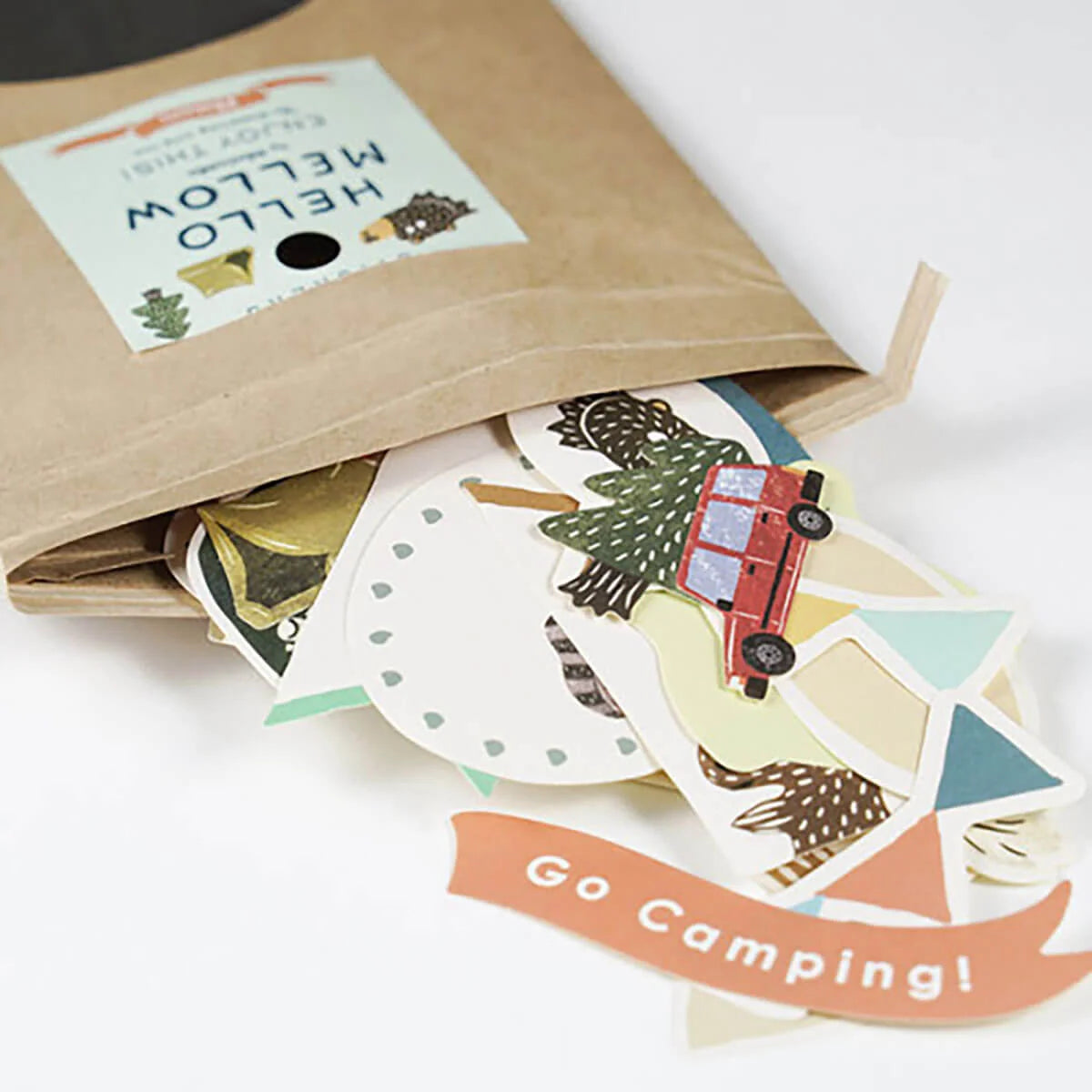 Greeting Life Flaky Stickers (Camping)