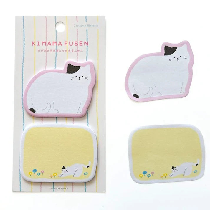 Furukawa Shiko Kimama Fusen Sticky Notes (Cat)