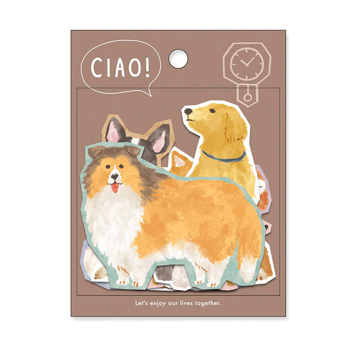 Mind Wave CIAO Flake Stickers: Dogs