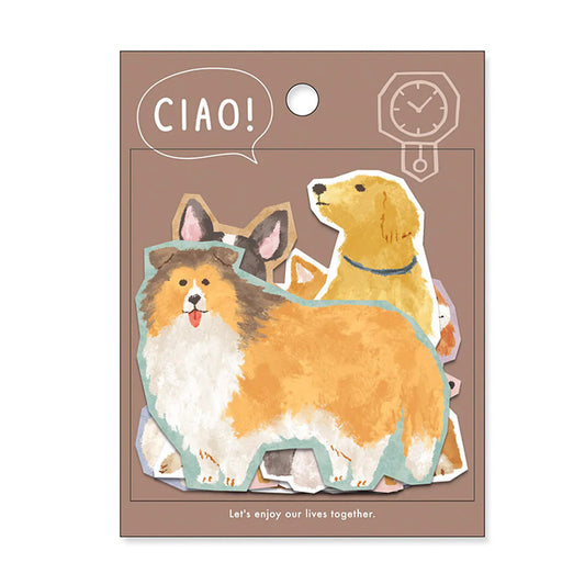 Mind Wave CIAO Flake Stickers: Dogs