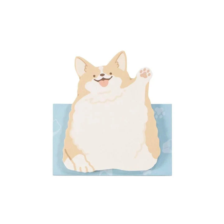 Kutsuwa Standing Animal Sticky Notes (Corgi)