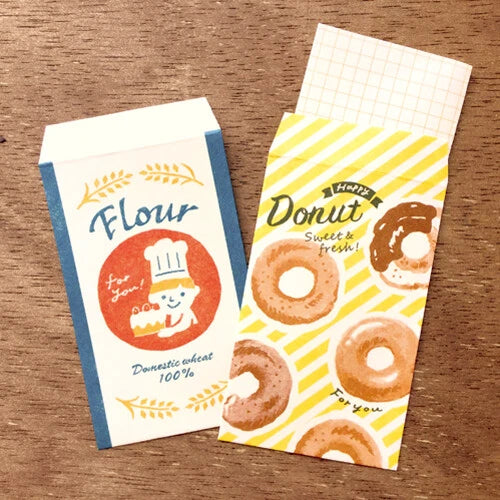 Furukawa Shiko Marché "Donuts" Mini Letter and Envelope Set