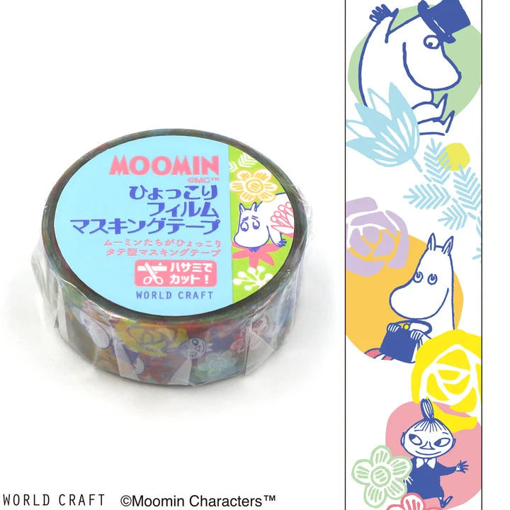 World Craft Washi Tape: Moomin Flower Clear