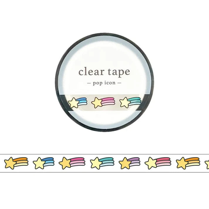 Mind Wave Clear Tape Pop Icon: Magic Stars