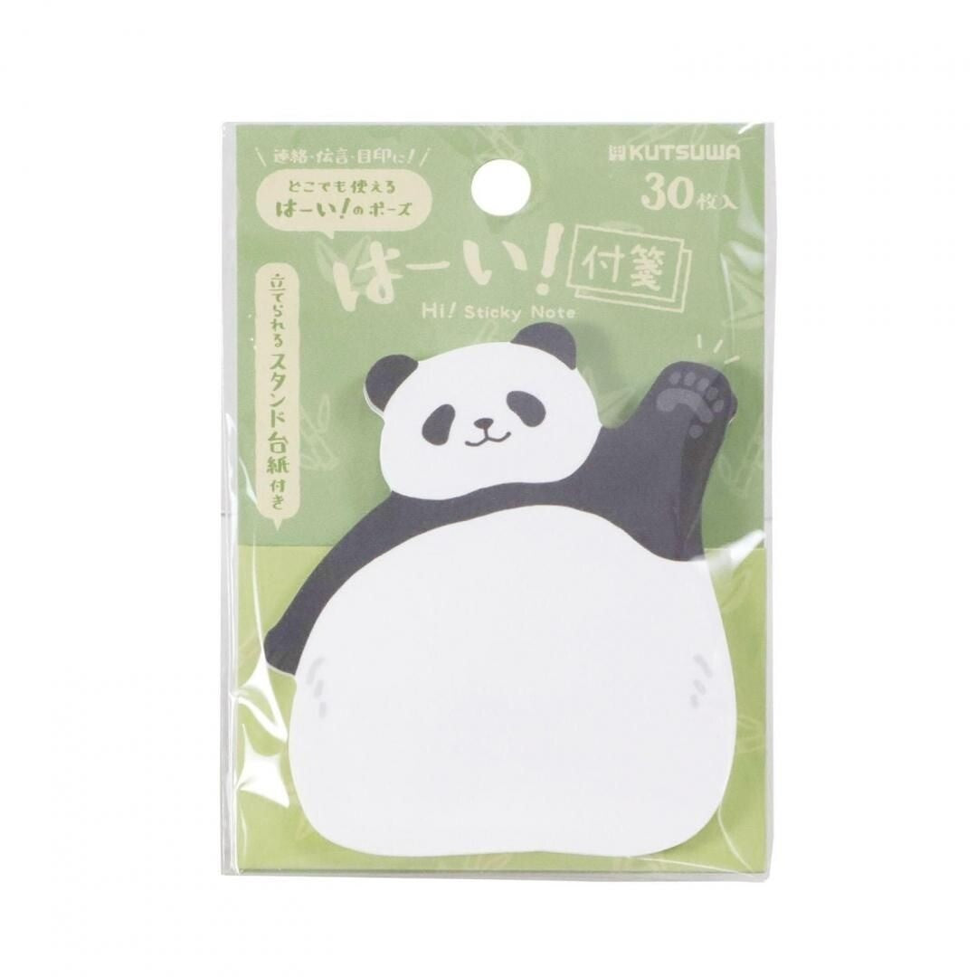 Kutsuwa Standing Animal Sticky Notes (Panda)