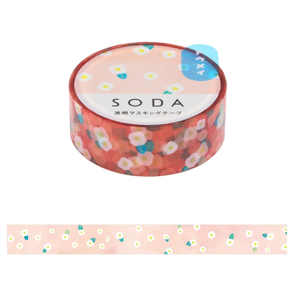 Hitotoki Kingjim SODA Washi Tape: Poppy Field