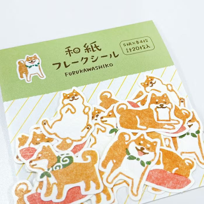 Furukawa Shiko Flake Sticker (Shiba Inu)
