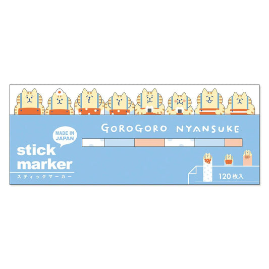 Mind Wave Sticky Marker: Gorogoro Nyansuke Series (Suspense Blue)