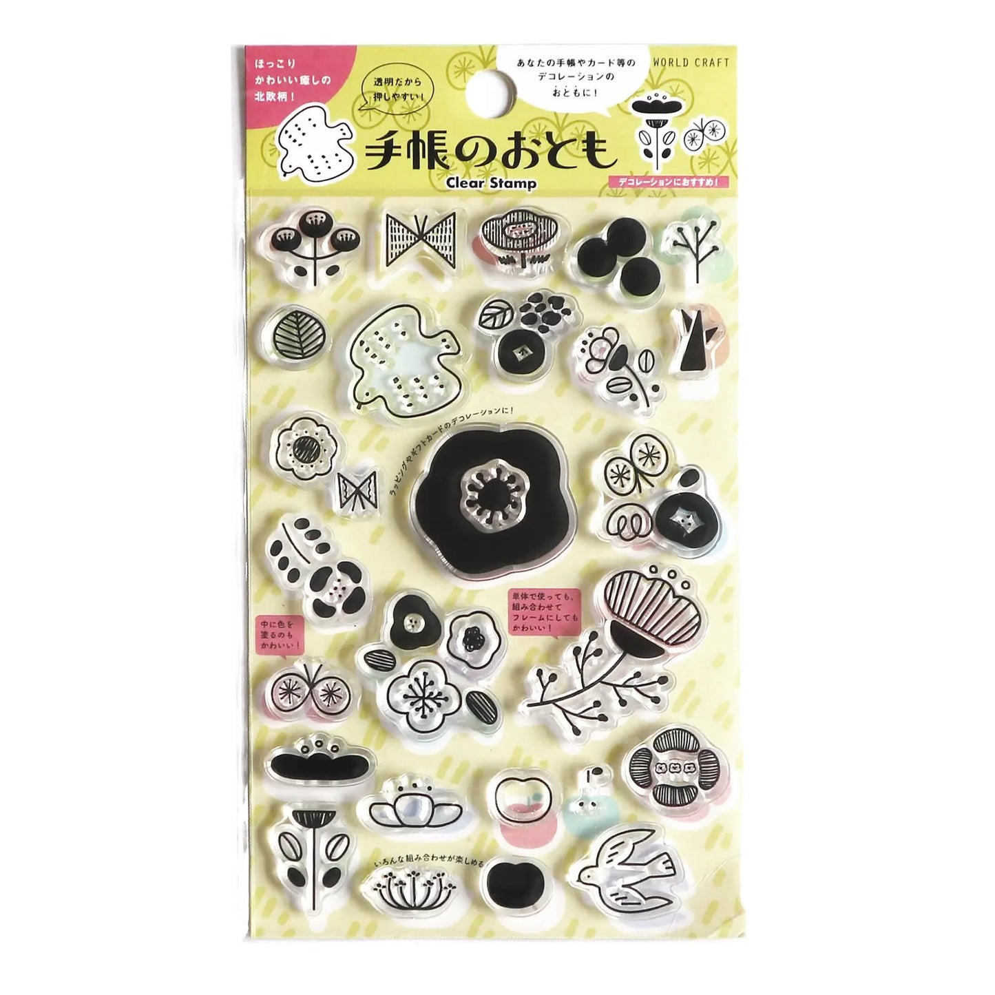 World Craft Clear Stamp Decorations (Flowers)