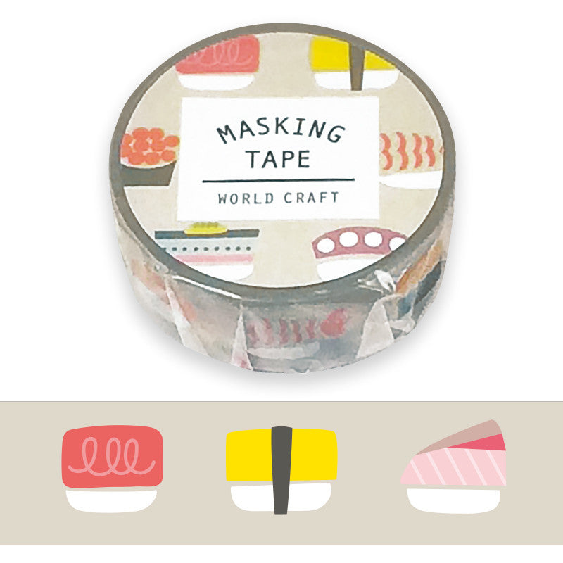 World Craft Washi Tape (Sushi)