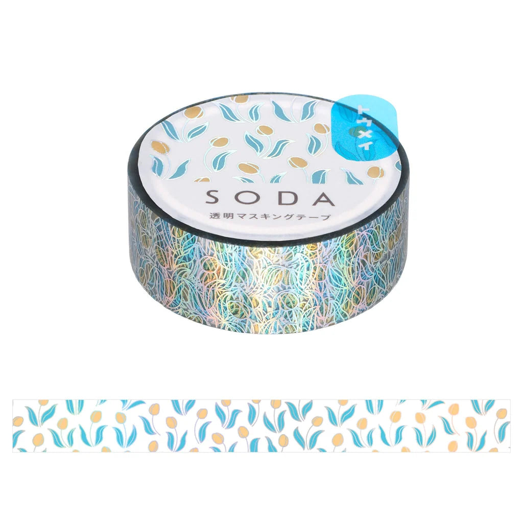 Hitotoki Kingjim SODA Washi Tape: Tulips