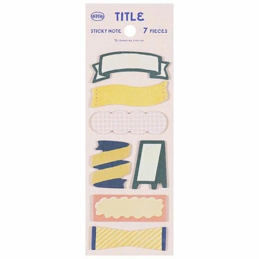 WHW! Sticky Notes: Title
